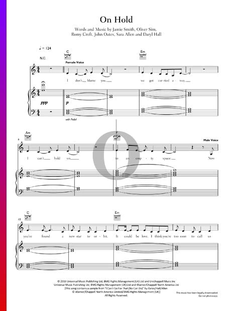 On Hold Sheet Music