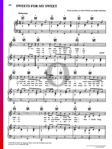 Sweets For My Sweet Sheet Music
