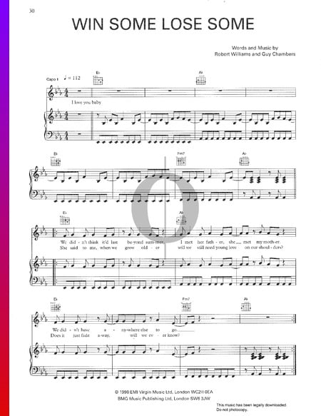 Win Some Lose Some Musik-Noten