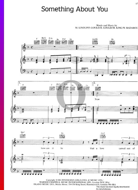Something About You Sheet Music