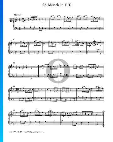 March in F Major, I Sheet Music