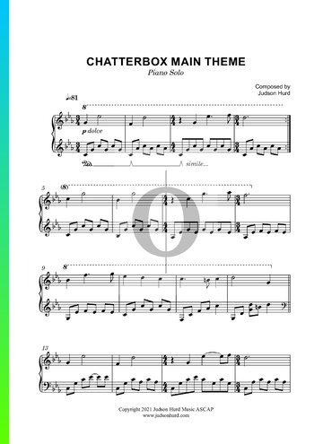 Chatterbox Main Theme Partitura