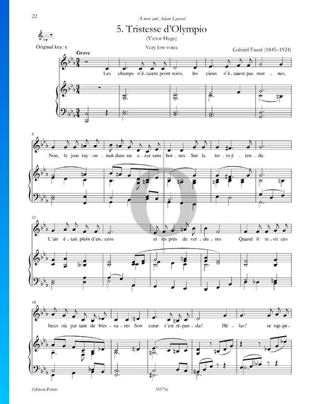 Tristesse d’Olympio