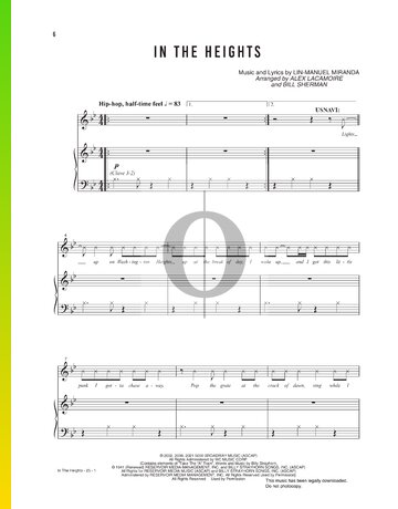 In The Heights Sheet Music