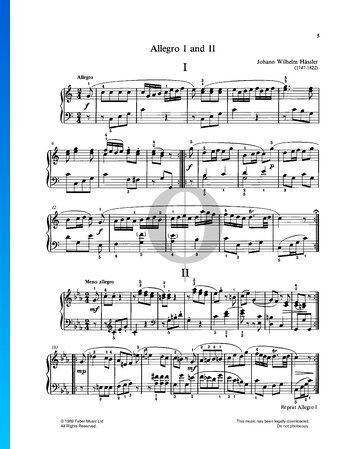 Allegro I & II Partitura