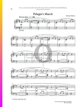 Pelagia's March bladmuziek