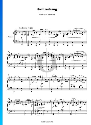 Von der Wiege bis zum Grabe, Op. 202: Nr. 8 Hochzeitszug Partitura