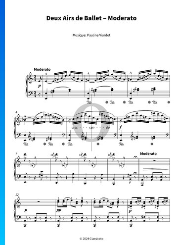 Deux Airs de Ballet ‒ Moderato Sheet Music