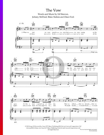 The Vow Sheet Music