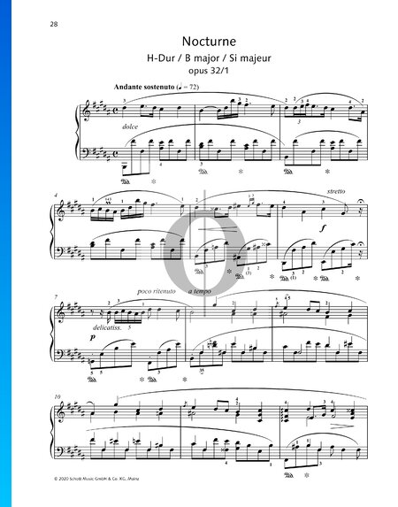 Nocturne B Major, Op. 32 No. 1