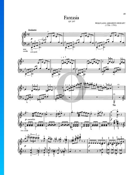 Fantasia No. 3 in D Minor, KV 397 (385g)