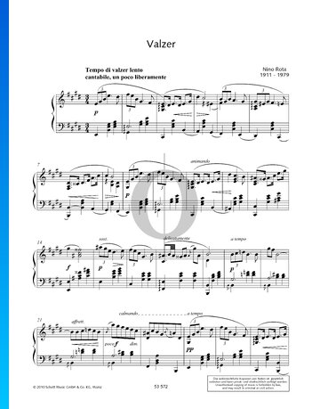Valzer Sheet Music