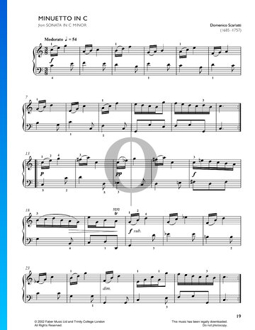 Sonate in c-Moll, K 73: Nr. 3 Musik-Noten