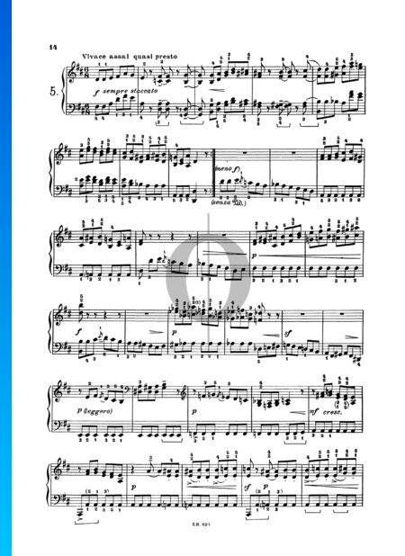 24 Preludes, Op. 37: No. 5 Vivace assai quasi presto