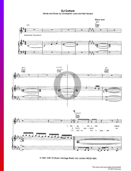 DJ Culture Sheet Music