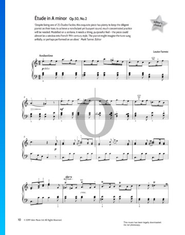 Étude in A Minor, Op.50 No.2 Sheet Music