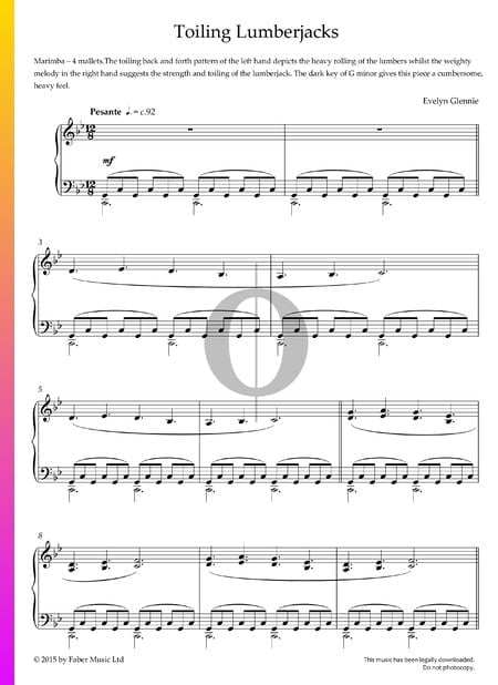 Toiling Lumberjacks Sheet Music