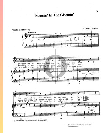 Roamin' In The Gloamin' Musik-Noten