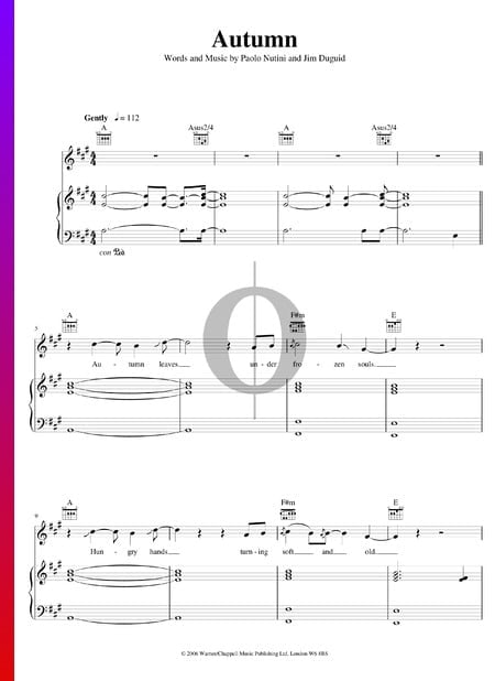 Autumn Partitura