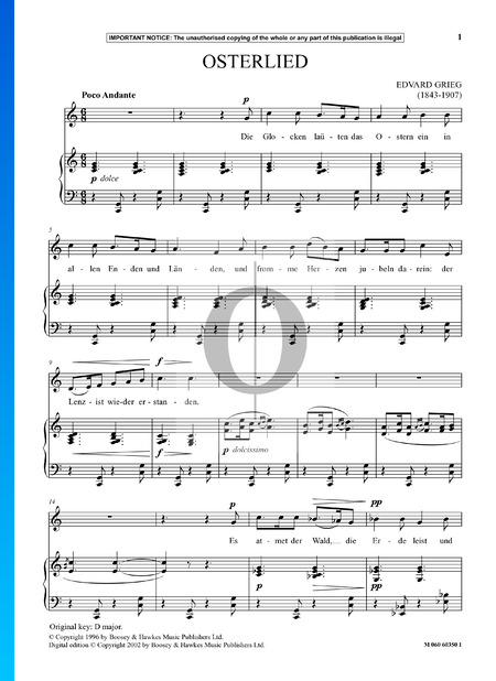 Osterlied Partitura