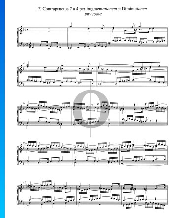 Contrapunctus 7, BWV 1080/7 Sheet Music