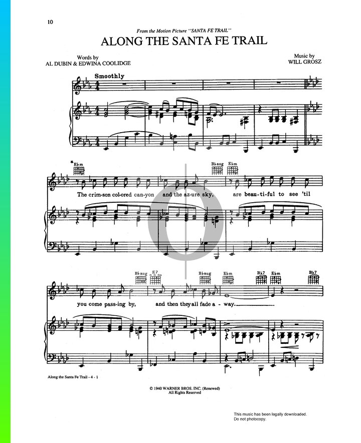 along-the-santa-fe-trail-sheet-music-from-santa-fe-trail-by-bing-crosby