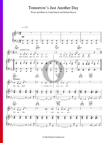 Tomorrow's Just Another Day Sheet Music