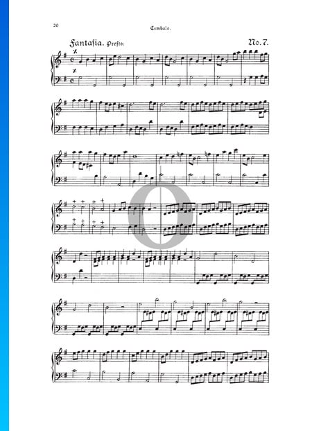Fantasia, TWV 33:7 Sheet Music