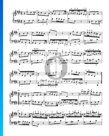 Invention 6, BWV 777 Sheet Music