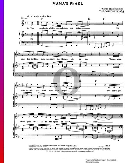 Mama's Pearl Musik-Noten