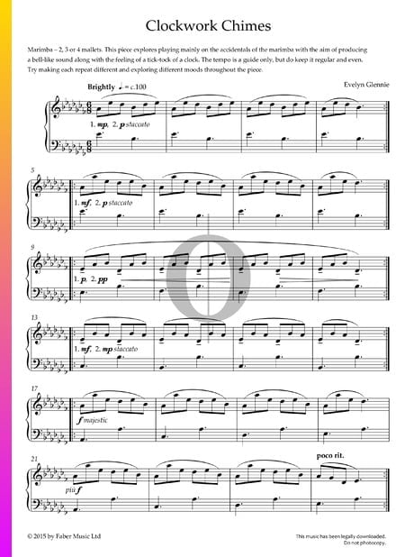 Clockwork Chimes Musik-Noten