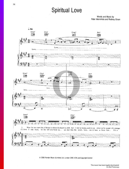 Spiritual Love Sheet Music