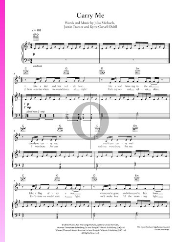 Carry Me Sheet Music