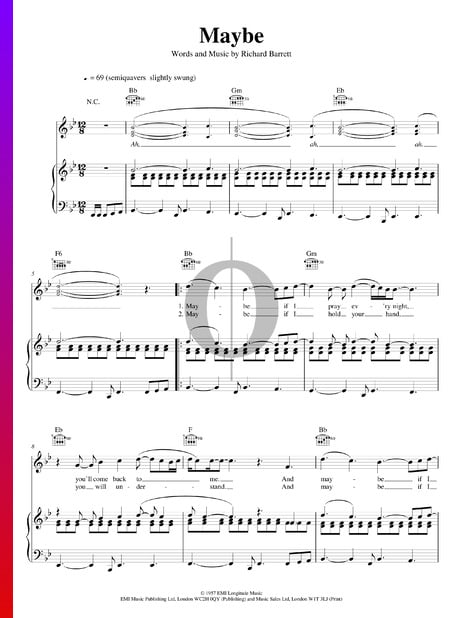 Maybe Musik-Noten