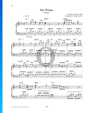 L’Inverno – Winter, Op. 8, RV 297 (Crossover) Sheet Music