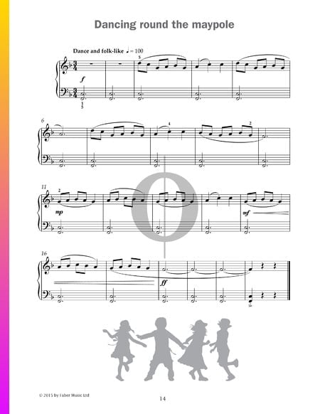 Dancing round the maypole Partition