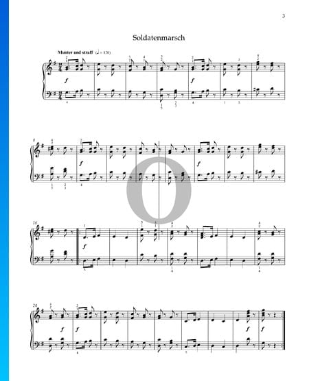 La Marche des Soldats, Op. 68 No. 2 Partition