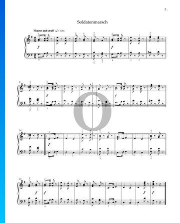 Soldatenmarsch, Op. 68 Nr. 2 Musik-Noten