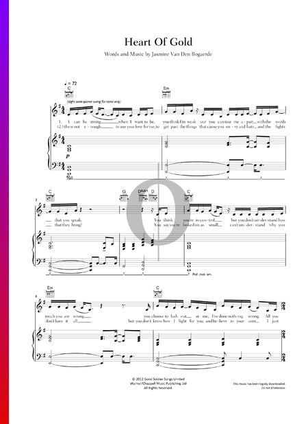 Heart Of Gold Sheet Music