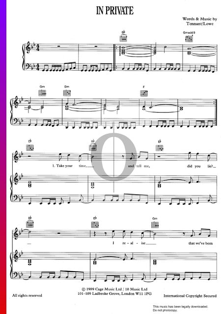 In Private Partitura