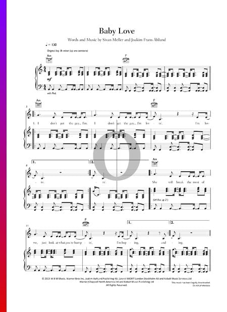 Baby Love Musik-Noten