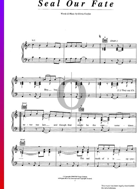 Seal Our Fate Musik-Noten