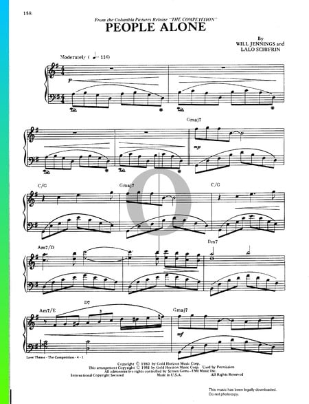 People Alone Sheet Music