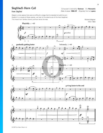 Siegfried, WWV 86 C: Siegfried's Horn Call Sheet Music