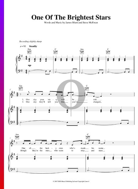 One Of The Brightest Stars Musik-Noten