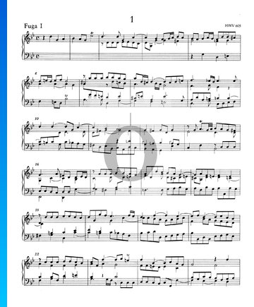 Fugue g-Moll, Nr. 1 HWV 605 Musik-Noten