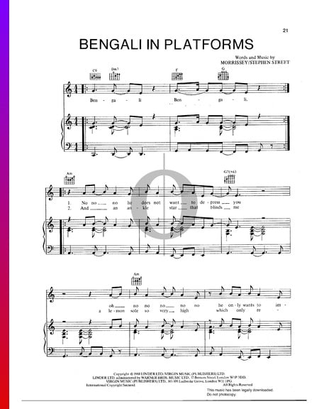 Bengali In Platforms Sheet Music