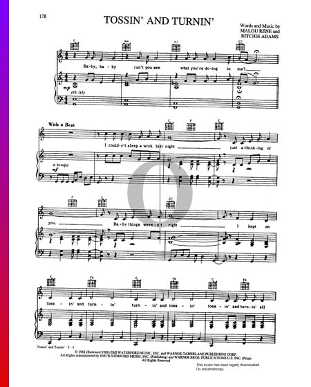 Tossin' And Turnin' Sheet Music