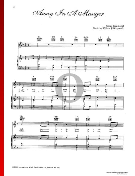 Away In A Manger Sheet Music
