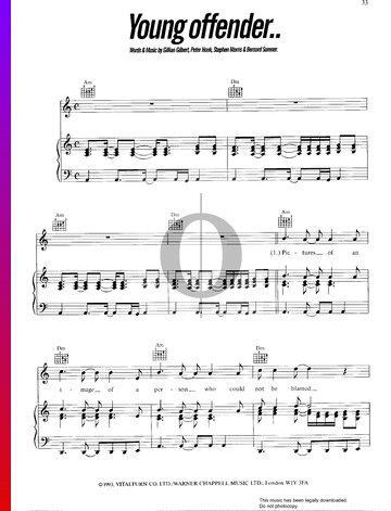 Young Offender Sheet Music